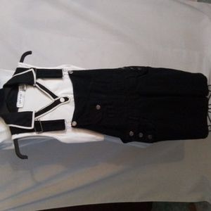 Goodfellows Overall Jean shorts with Croptop